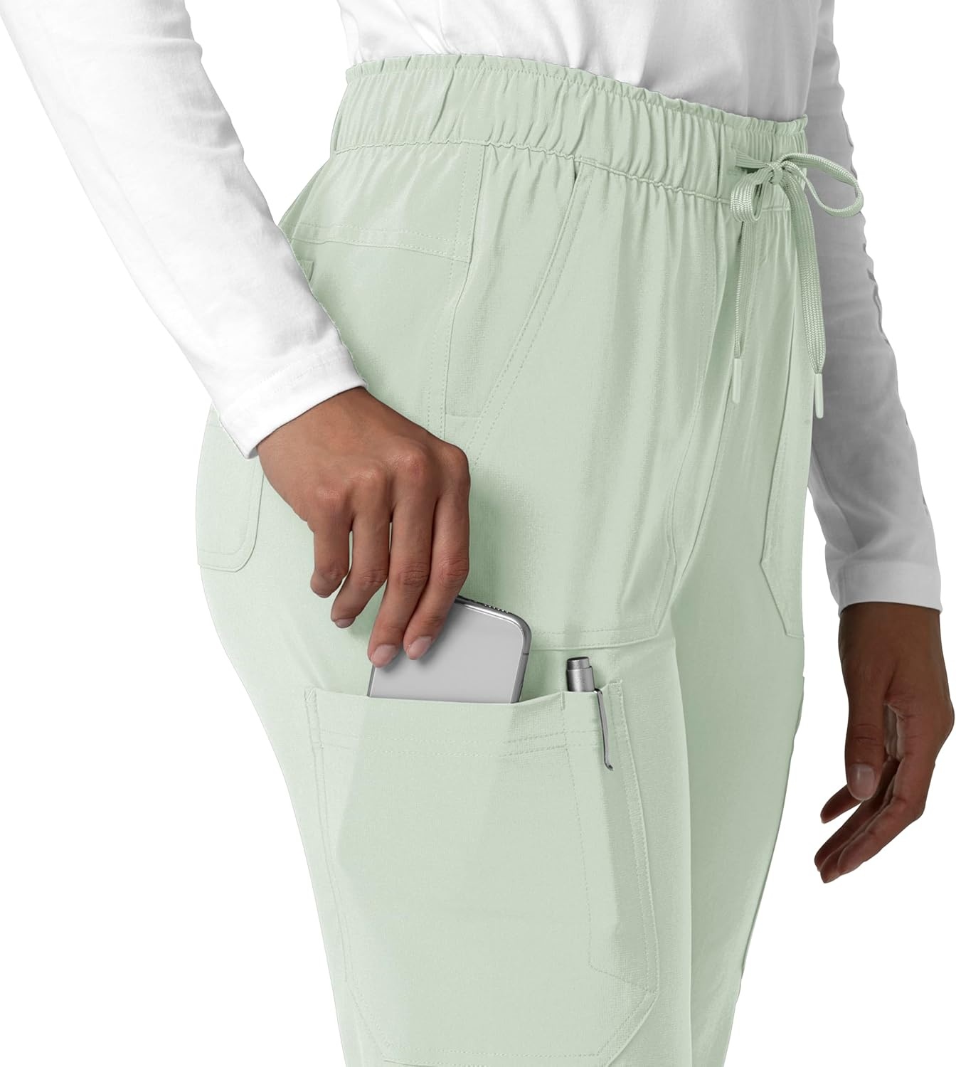 image:imageCarhartt Force CrossFlex Womens Straight Leg Cargo Scrub PantBig Sky