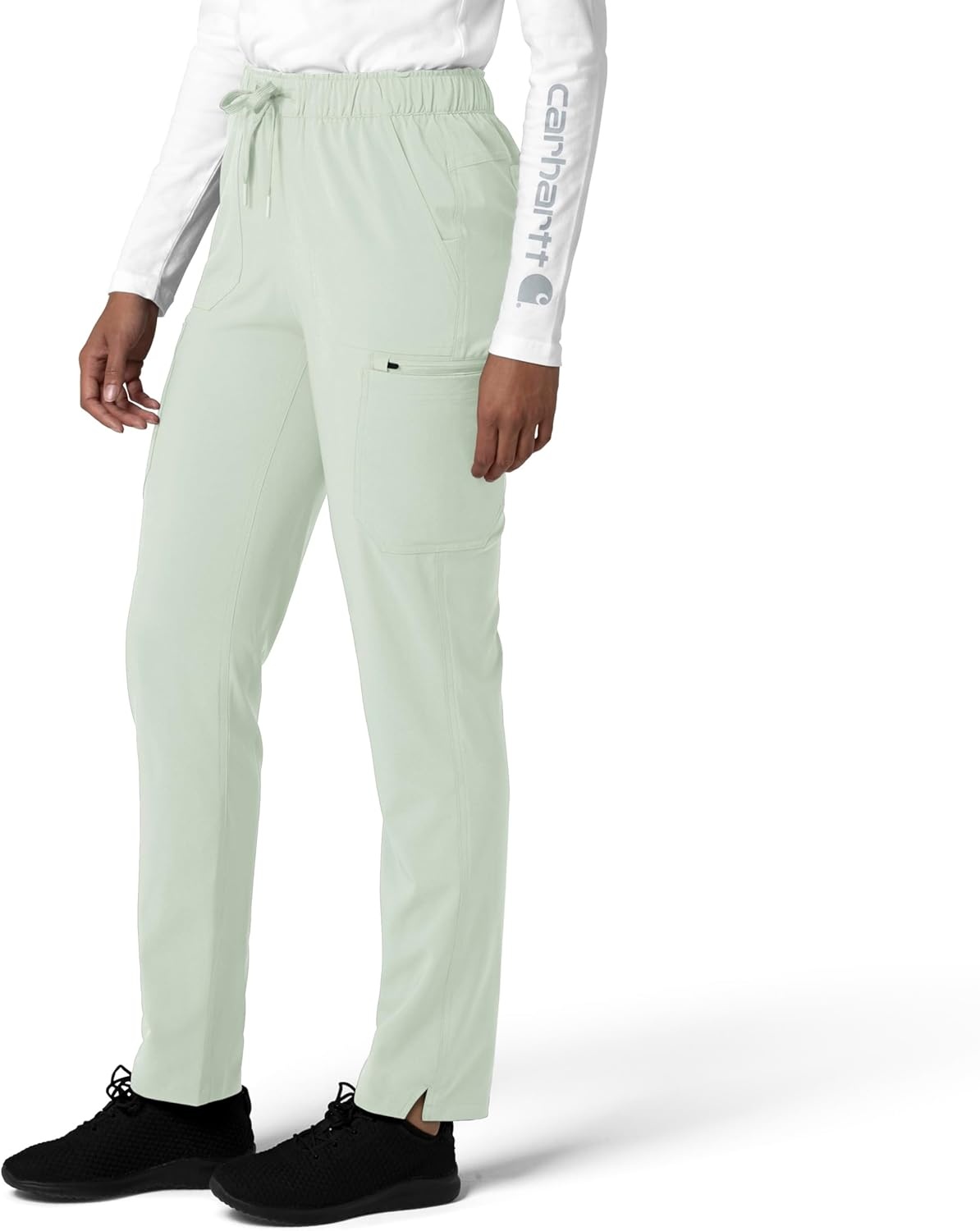 image:imageCarhartt Force CrossFlex Womens Straight Leg Cargo Scrub PantBig Sky
