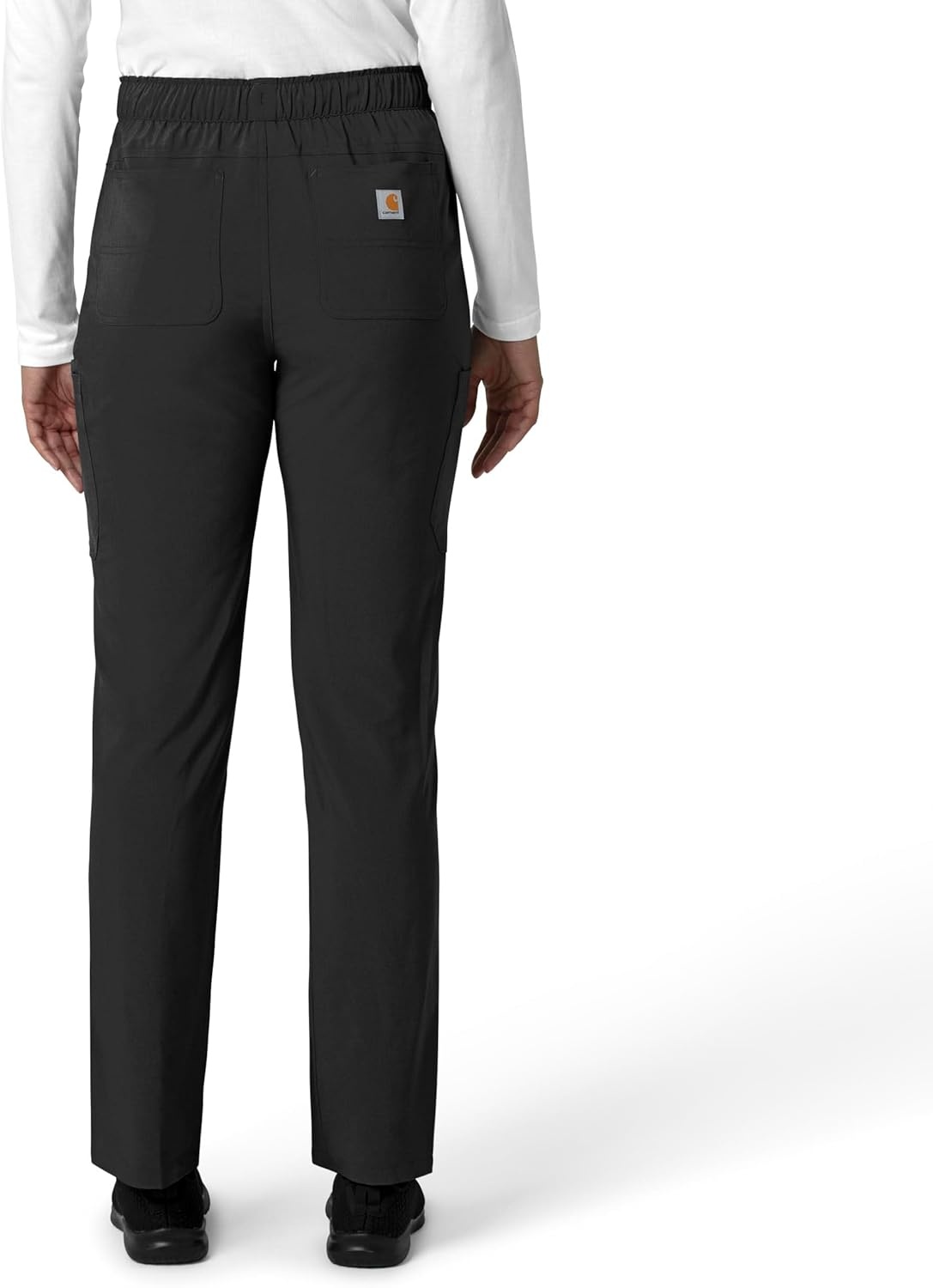 image:imageCarhartt Force CrossFlex Womens Straight Leg Cargo Scrub PantBlack