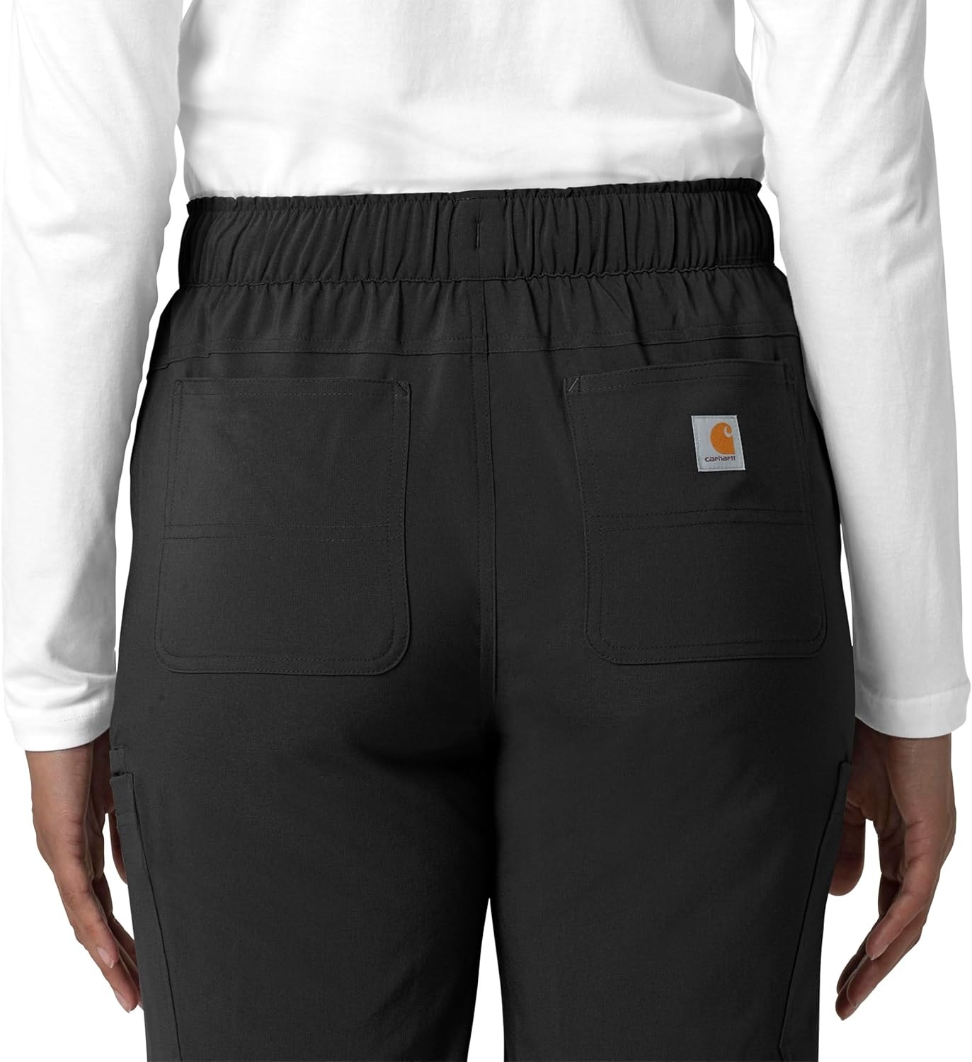 image:imageCarhartt Force CrossFlex Womens Straight Leg Cargo Scrub PantBlack