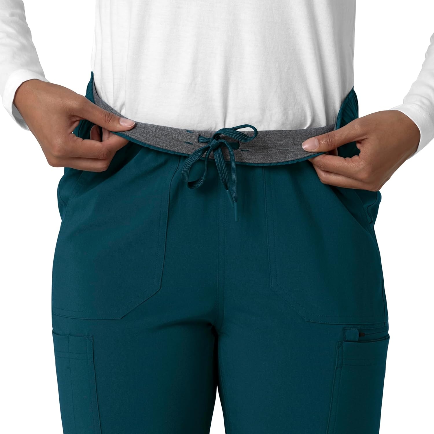 image:imageCarhartt Force CrossFlex Womens Straight Leg Cargo Scrub PantCaribbean