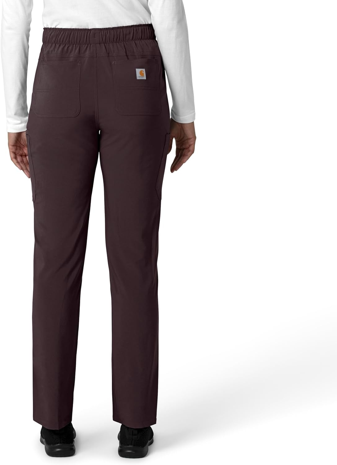 image:imageCarhartt Force CrossFlex Womens Straight Leg Cargo Scrub PantDark Sepia