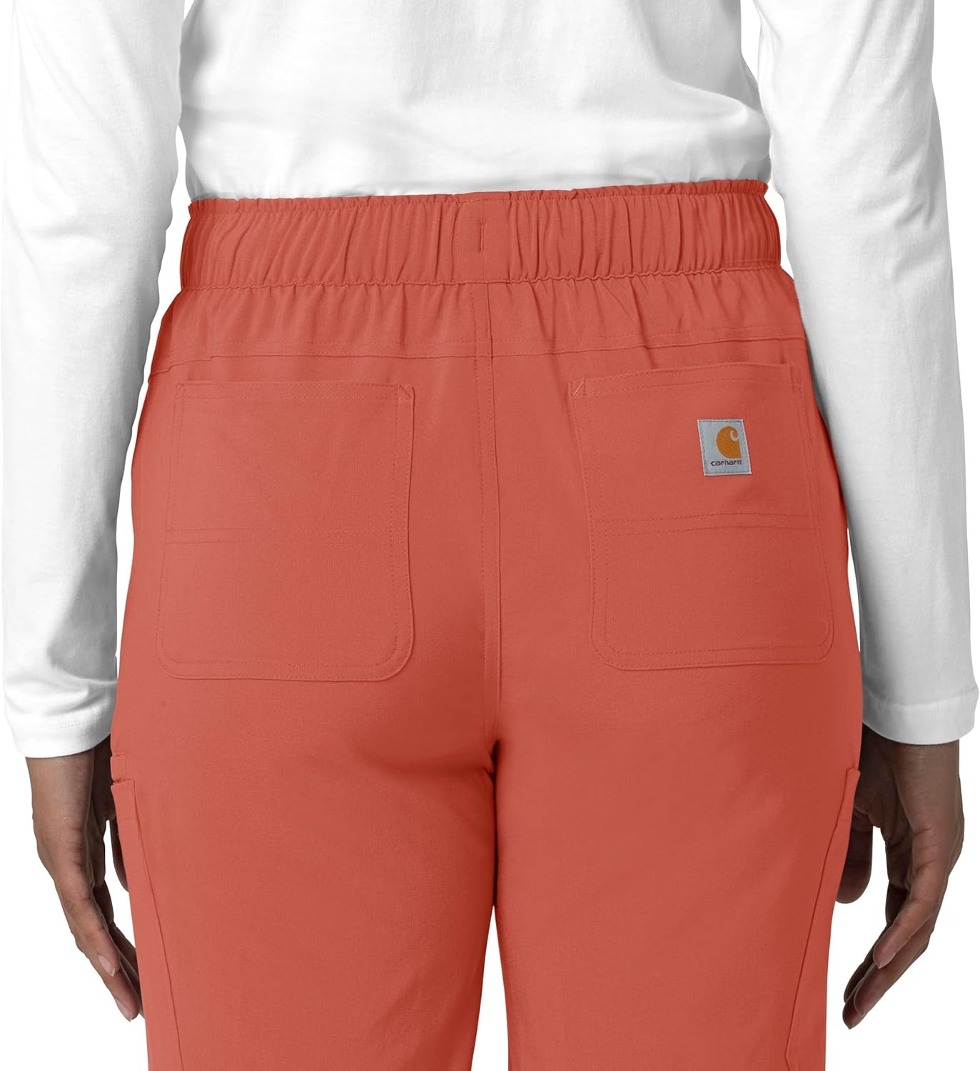 image:imageCarhartt Force CrossFlex Womens Straight Leg Cargo Scrub PantDusty Cedar