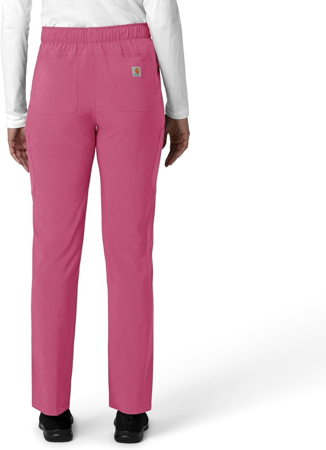 image:imageCarhartt Force CrossFlex Womens Straight Leg Cargo Scrub PantElectric Fuschia
