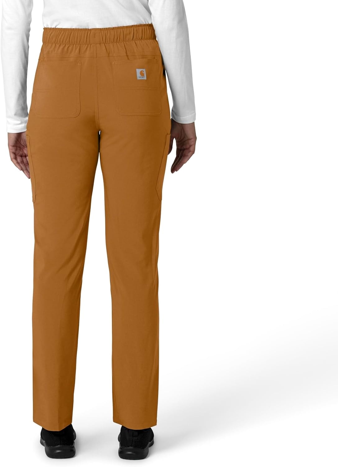 image:imageCarhartt Force CrossFlex Womens Straight Leg Cargo Scrub PantFox Brown