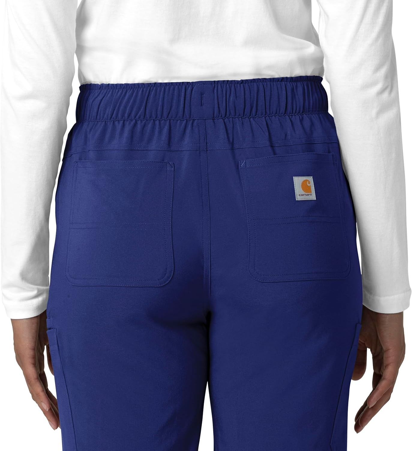 image:imageCarhartt Force CrossFlex Womens Straight Leg Cargo Scrub PantGalaxy Blue
