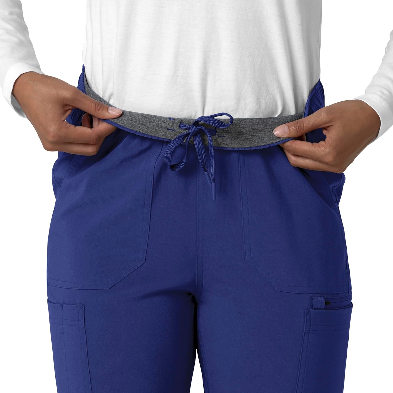 image:imageCarhartt Force CrossFlex Womens Straight Leg Cargo Scrub PantGalaxy Blue
