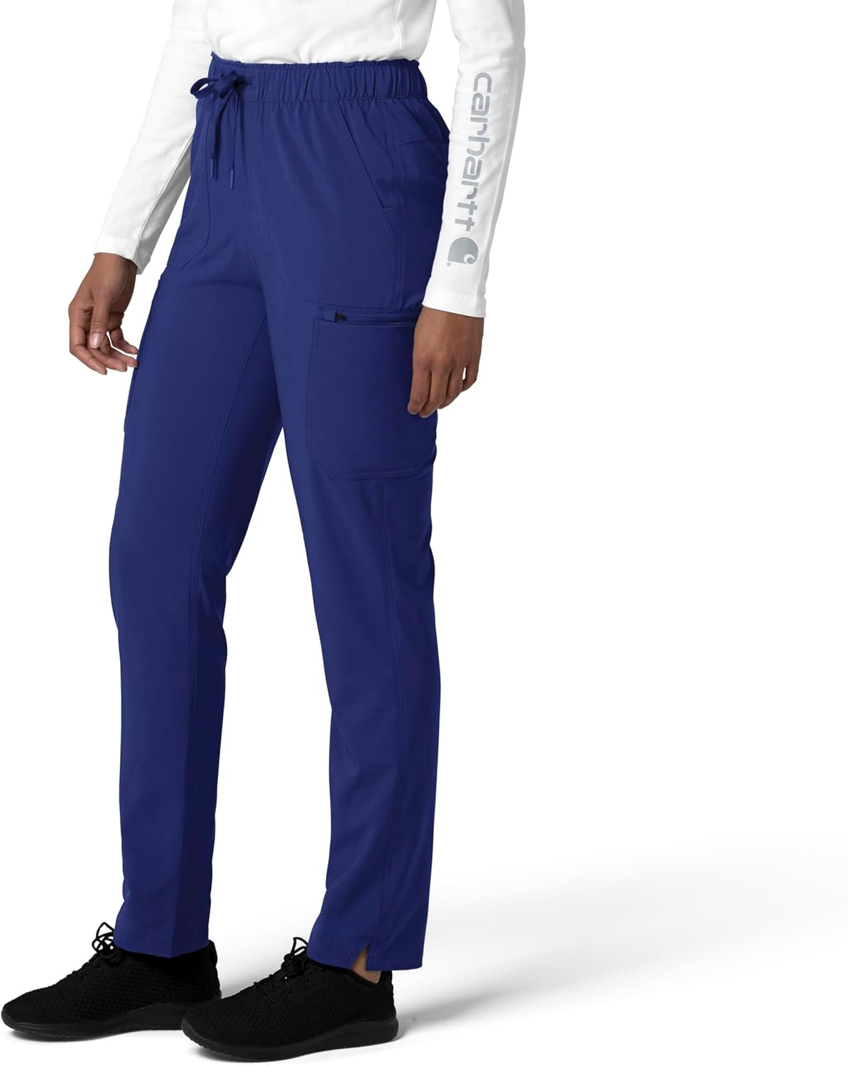 image:imageCarhartt Force CrossFlex Womens Straight Leg Cargo Scrub PantGalaxy Blue
