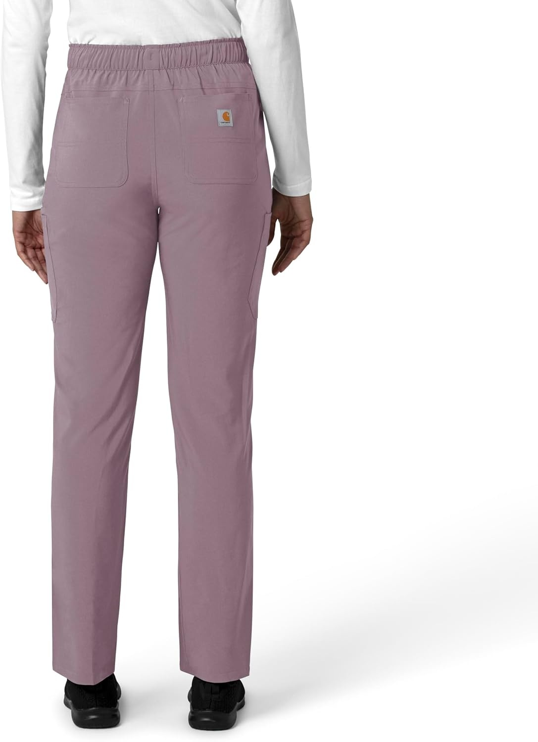 image:imageCarhartt Force CrossFlex Womens Straight Leg Cargo Scrub PantLavender Mist