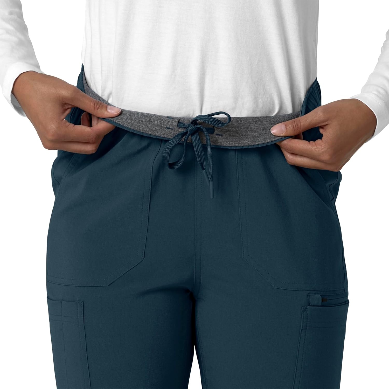image:imageCarhartt Force CrossFlex Womens Straight Leg Cargo Scrub PantNavy