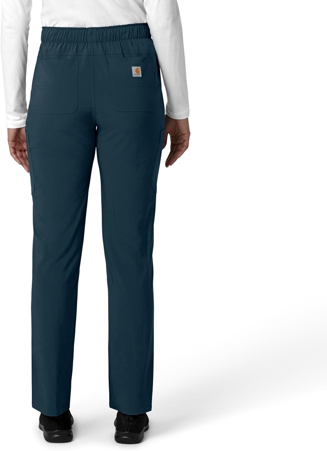 image:imageCarhartt Force CrossFlex Womens Straight Leg Cargo Scrub PantNavy