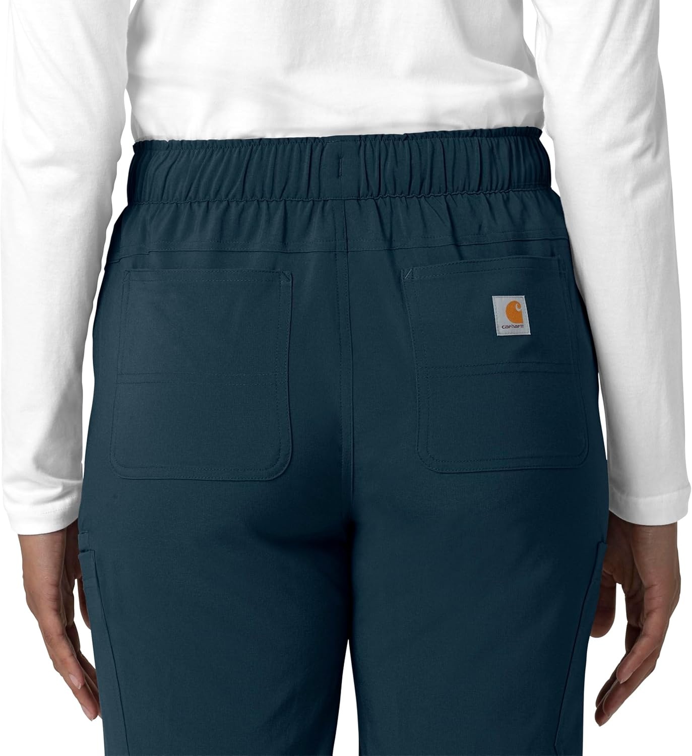 image:imageCarhartt Force CrossFlex Womens Straight Leg Cargo Scrub PantNavy