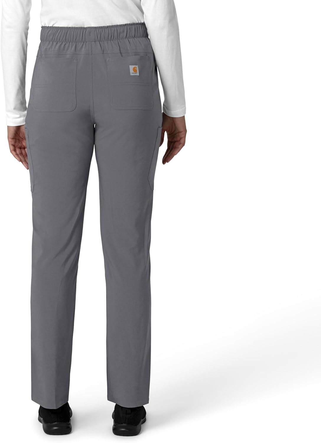 image:imageCarhartt Force CrossFlex Womens Straight Leg Cargo Scrub PantPewter