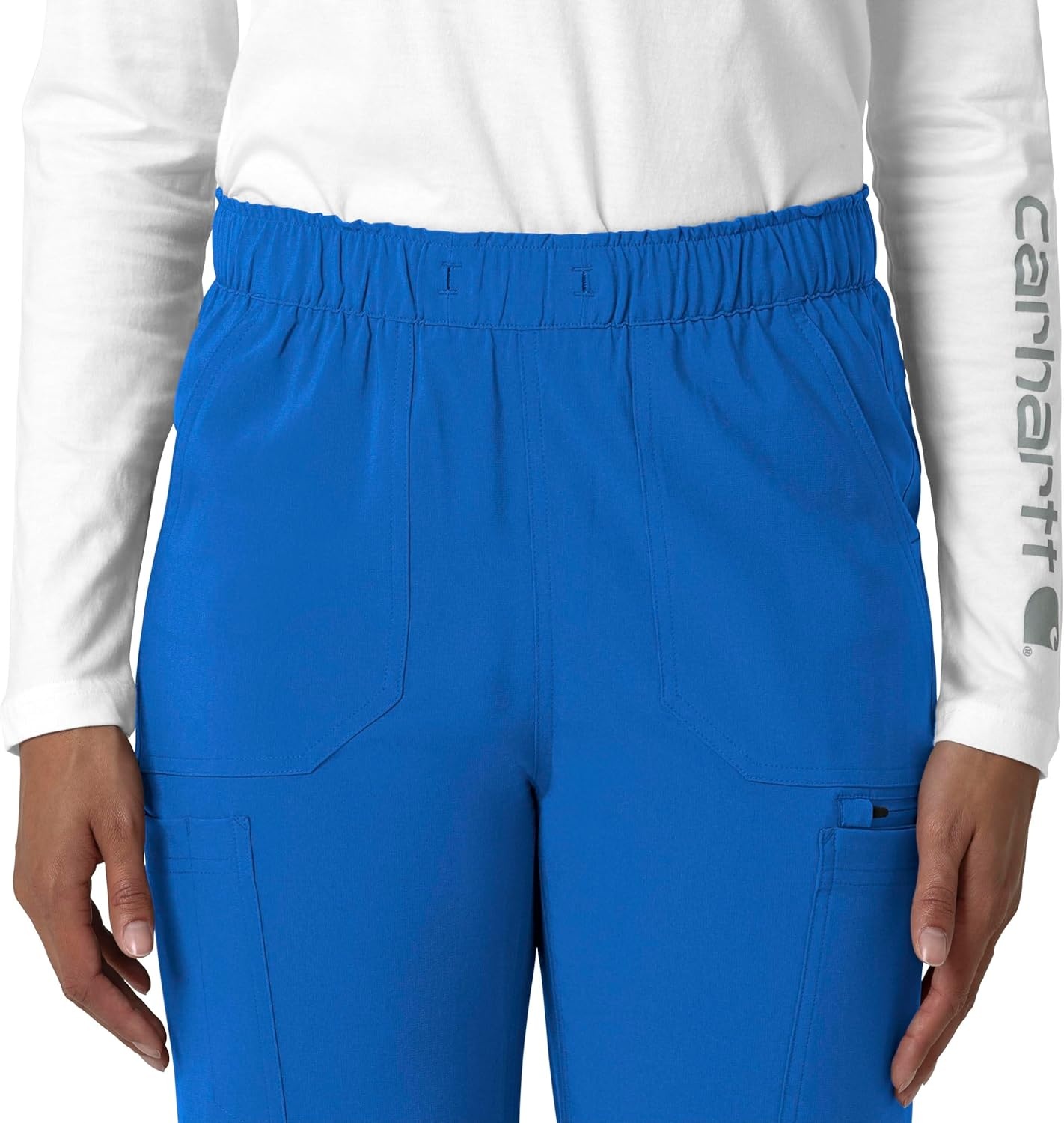 image:imageCarhartt Force CrossFlex Womens Straight Leg Cargo Scrub PantRoyal