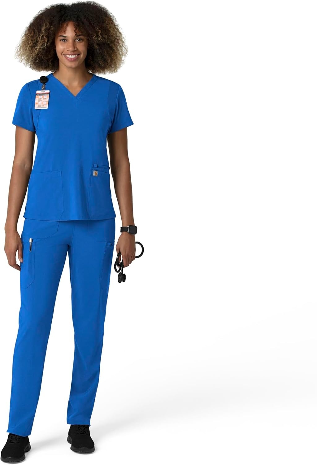 image:imageCarhartt Force CrossFlex Womens Straight Leg Cargo Scrub PantRoyal
