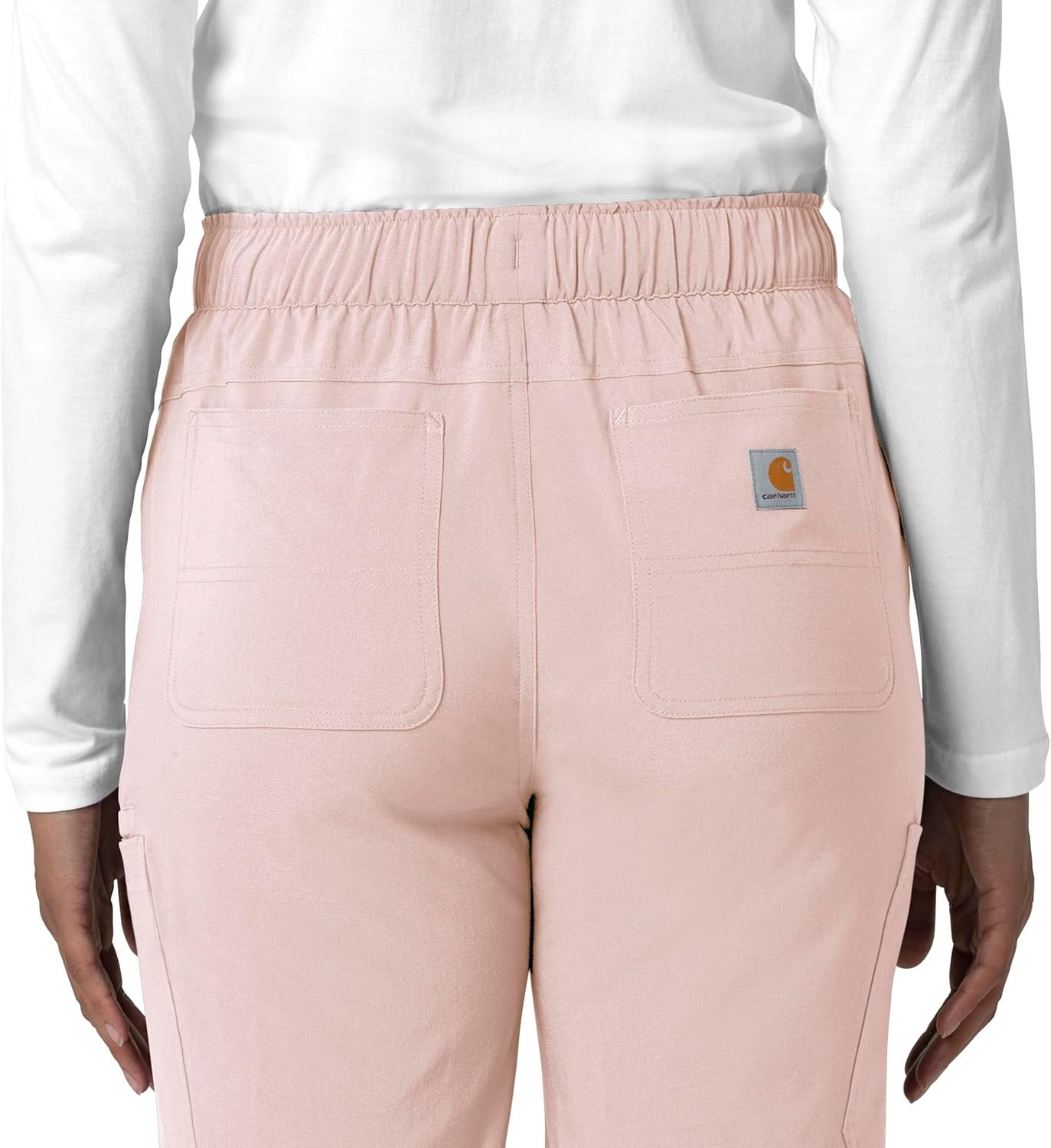 image:imageCarhartt Force CrossFlex Womens Straight Leg Cargo Scrub PantSoft Rose