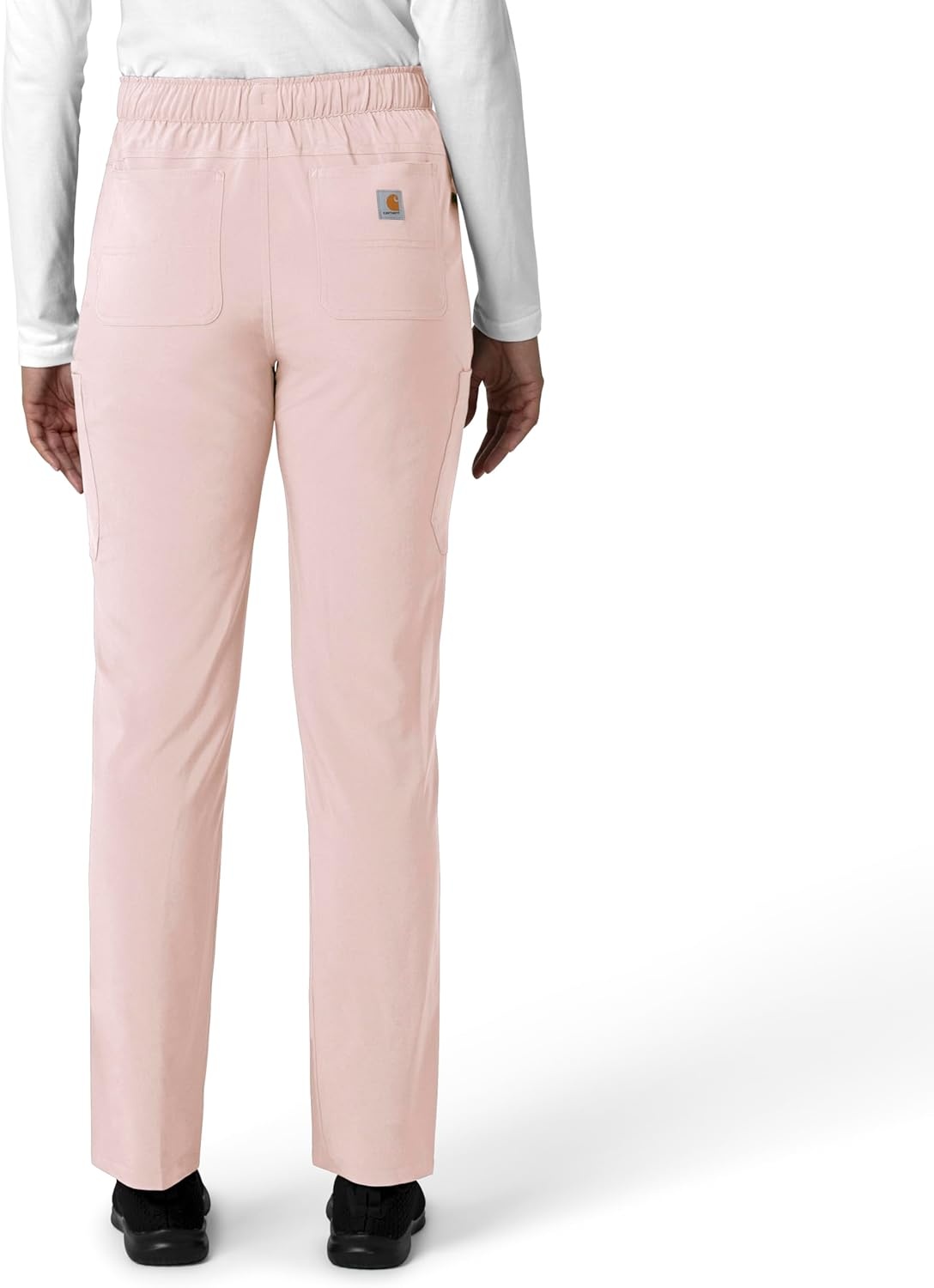 image:imageCarhartt Force CrossFlex Womens Straight Leg Cargo Scrub PantSoft Rose