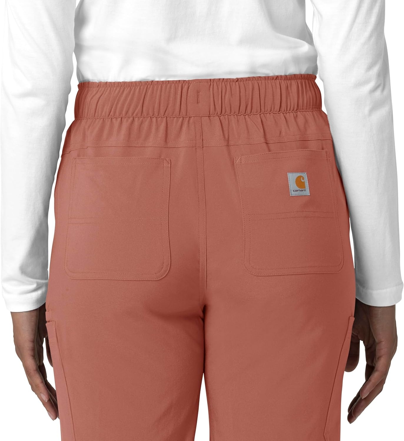 image:imageCarhartt Force CrossFlex Womens Straight Leg Cargo Scrub PantWild Rose