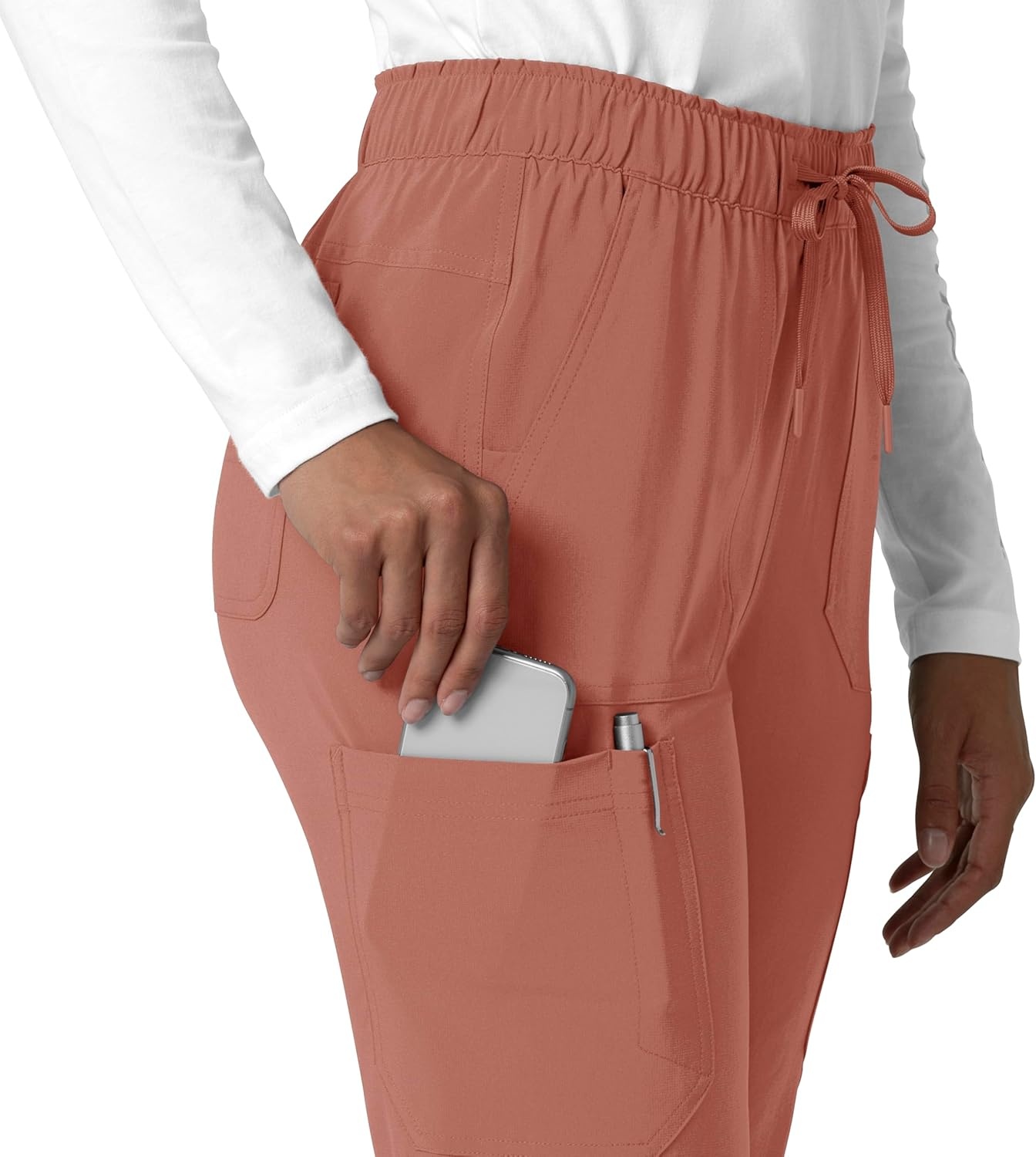 image:imageCarhartt Force CrossFlex Womens Straight Leg Cargo Scrub PantWildrose
