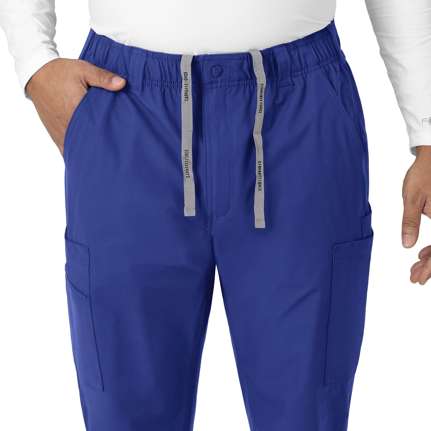 image:imageCarhartt Force Essentials Mens Straight Leg Cargo Scrub PantGalaxy Blue
