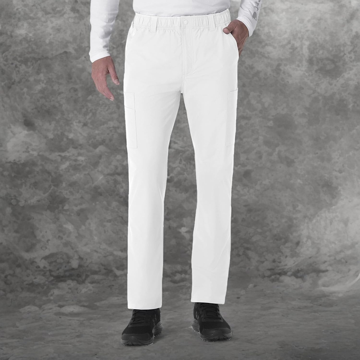 image:imageCarhartt Force Essentials Mens Straight Leg Cargo Scrub PantWhite