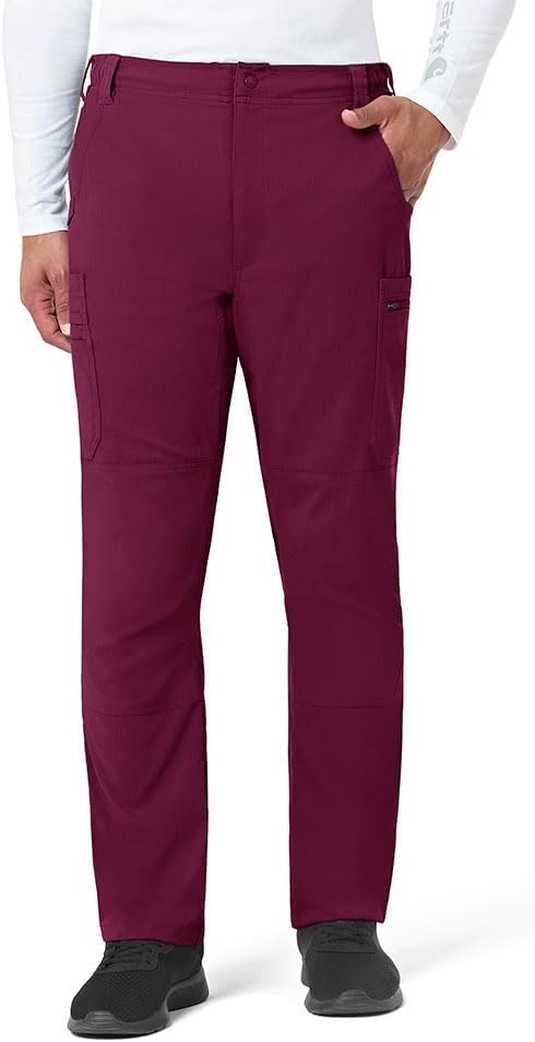 image:imageCarhartt Force Essentials Mens Straight Leg Cargo Scrub PantWine