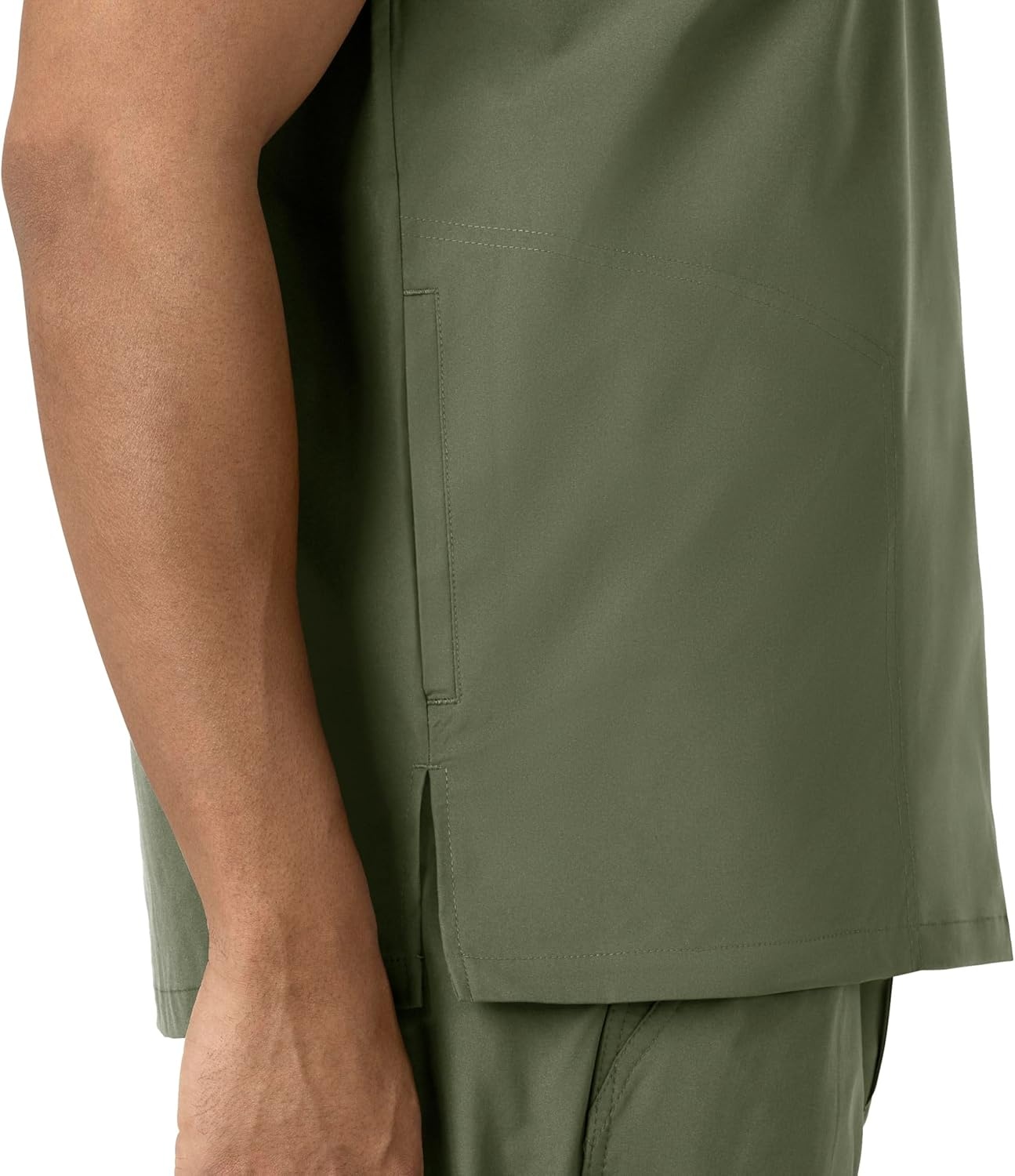 image:imageCarhartt Force Essentials Mens VNeck Shirttail Scrub Top Olive L