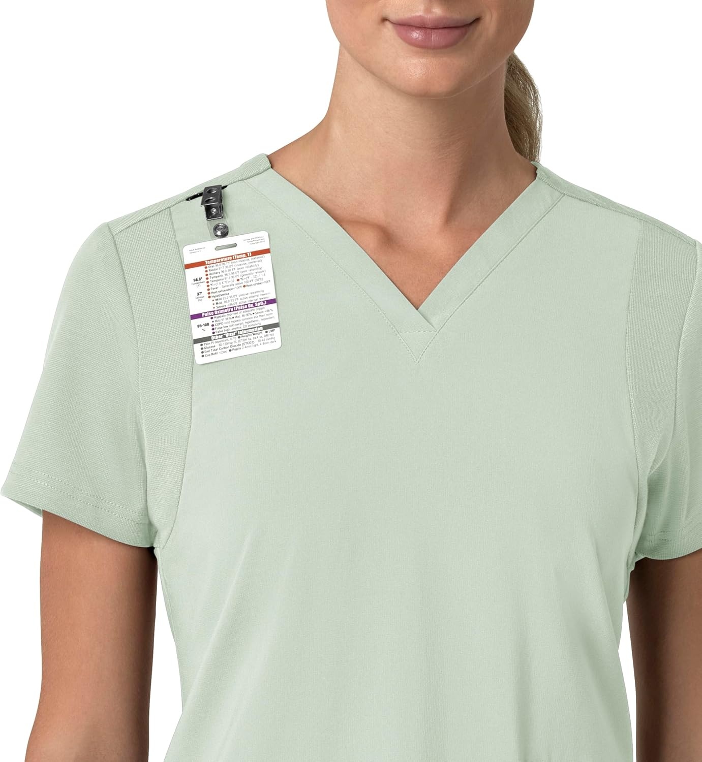 image:imageCarhartt Force Essentials Unisex VNeck 6Pocket Scrub TopBig Sky