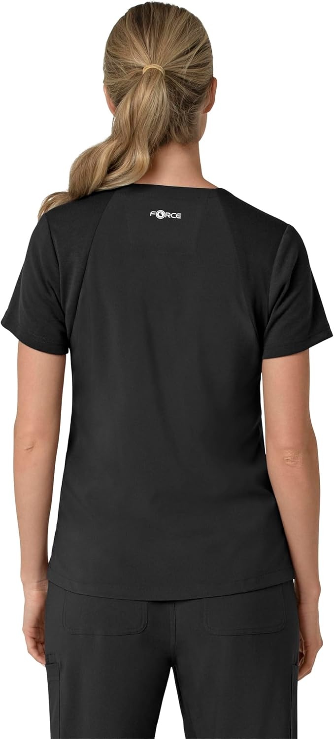 image:imageCarhartt Force Essentials Unisex VNeck 6Pocket Scrub TopBlack