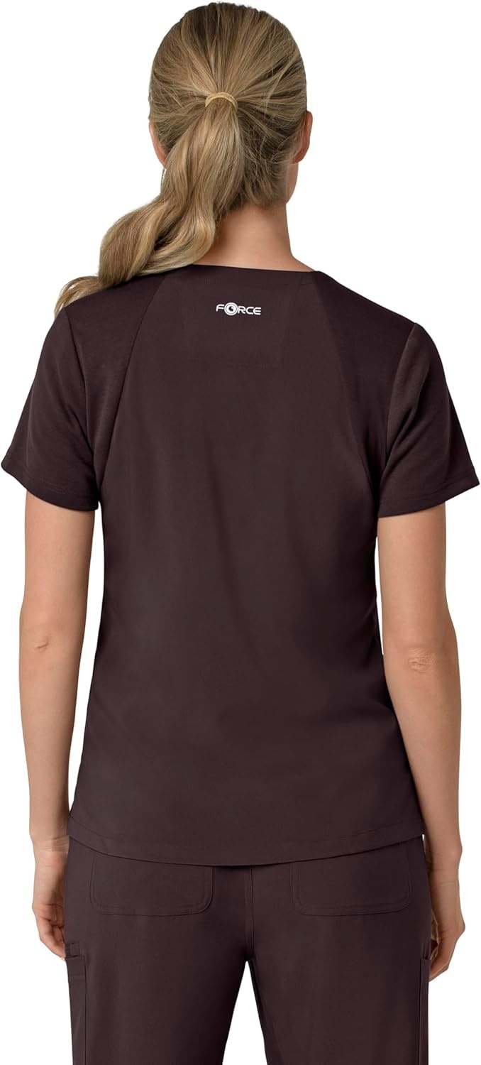 image:imageCarhartt Force Essentials Unisex VNeck 6Pocket Scrub TopDark Sepia