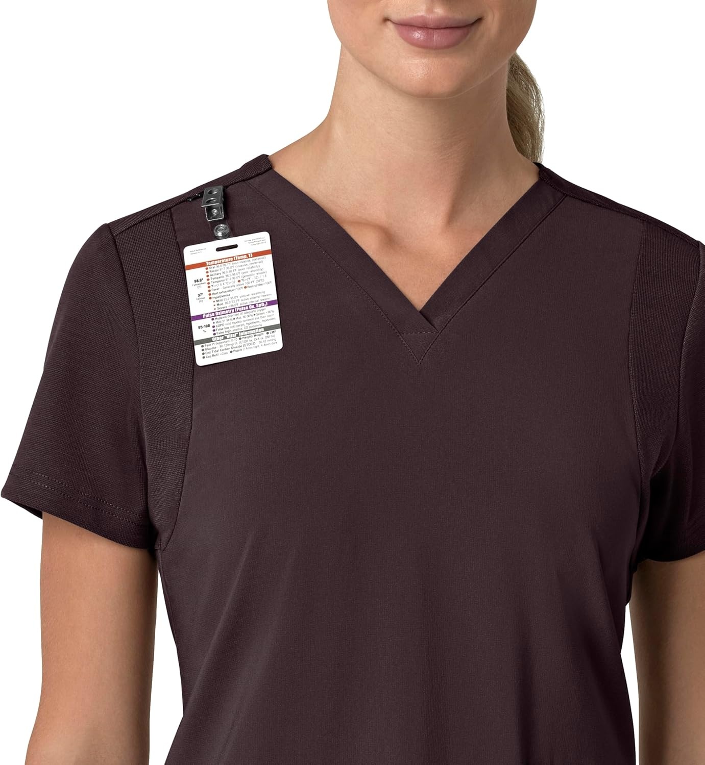 image:imageCarhartt Force Essentials Unisex VNeck 6Pocket Scrub TopDark Sepia