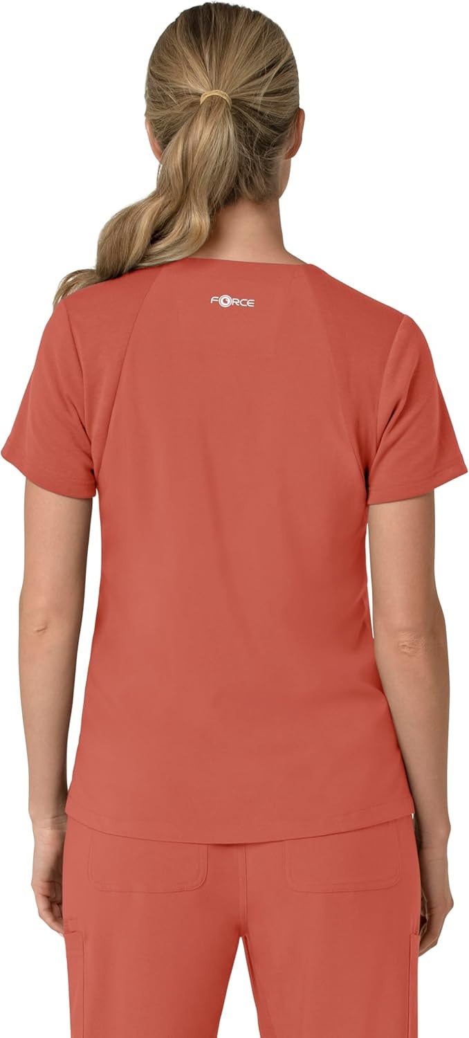 image:imageCarhartt Force Essentials Unisex VNeck 6Pocket Scrub TopDusty Cedar