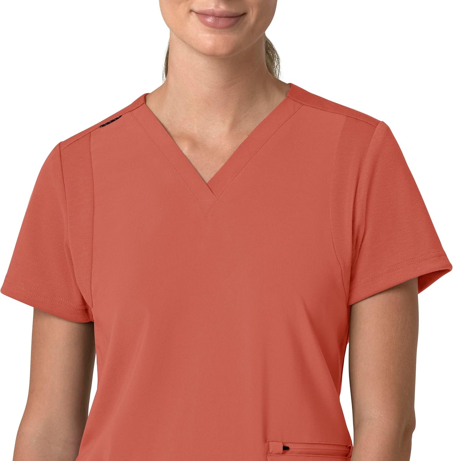 image:imageCarhartt Force Essentials Unisex VNeck 6Pocket Scrub TopDusty Cedar