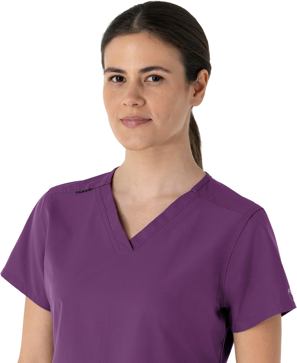 image:imageCarhartt Force Essentials Unisex VNeck 6Pocket Scrub TopEggplant