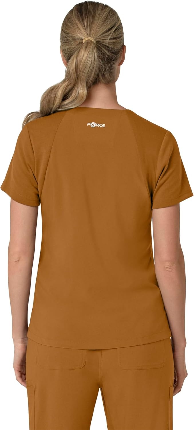 image:imageCarhartt Force Essentials Unisex VNeck 6Pocket Scrub TopFox Brown