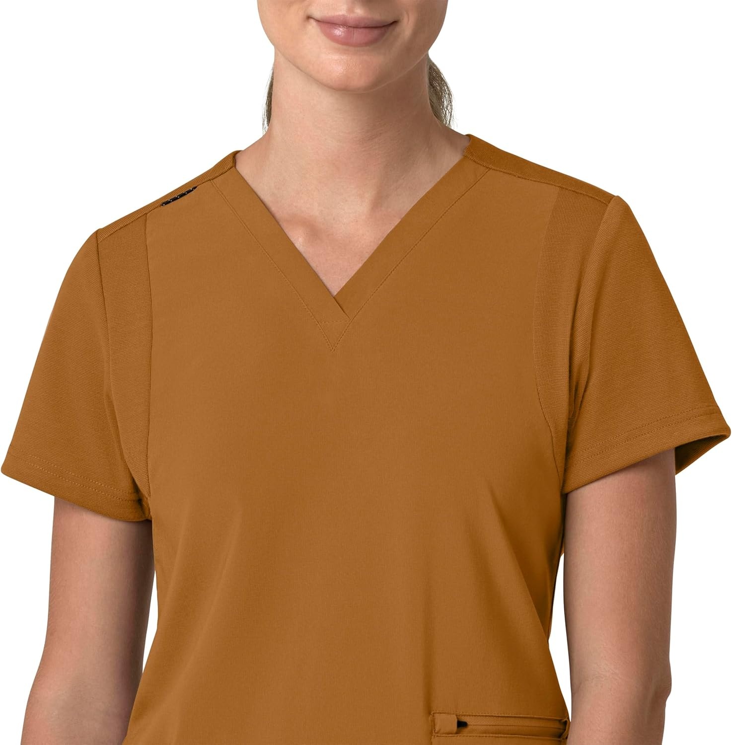image:imageCarhartt Force Essentials Unisex VNeck 6Pocket Scrub TopFox Brown