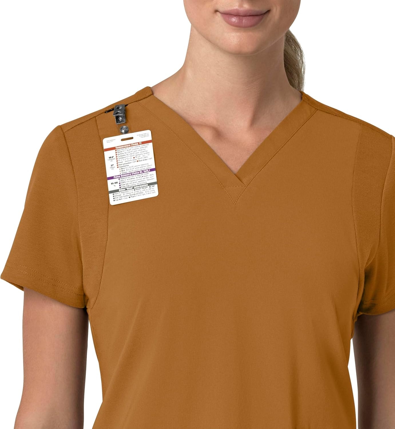 image:imageCarhartt Force Essentials Unisex VNeck 6Pocket Scrub TopFox Brown