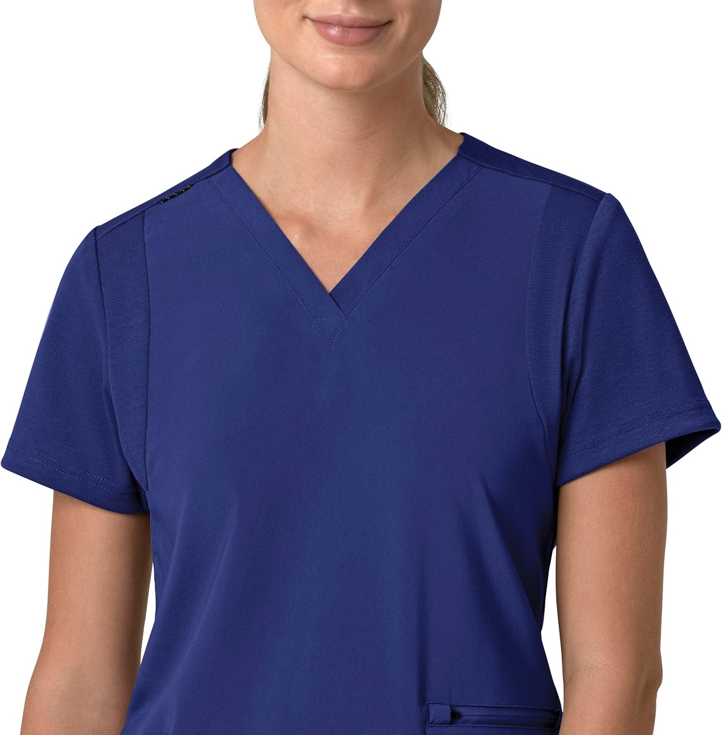 image:imageCarhartt Force Essentials Unisex VNeck 6Pocket Scrub TopGalaxy Blue