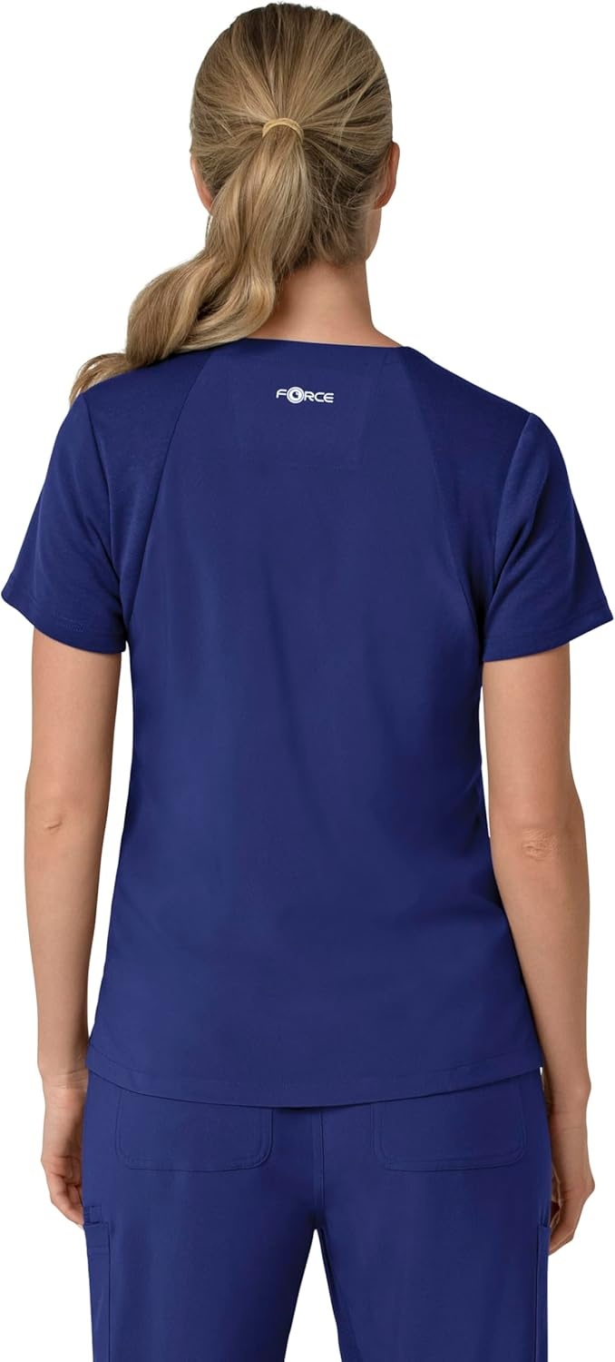 image:imageCarhartt Force Essentials Unisex VNeck 6Pocket Scrub TopGalaxy Blue