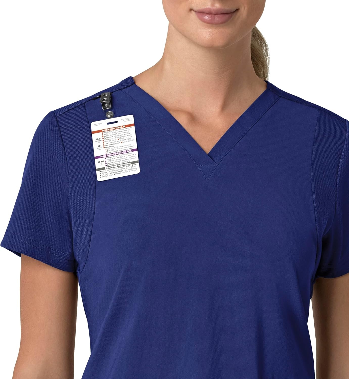 image:imageCarhartt Force Essentials Unisex VNeck 6Pocket Scrub TopGalaxy Blue