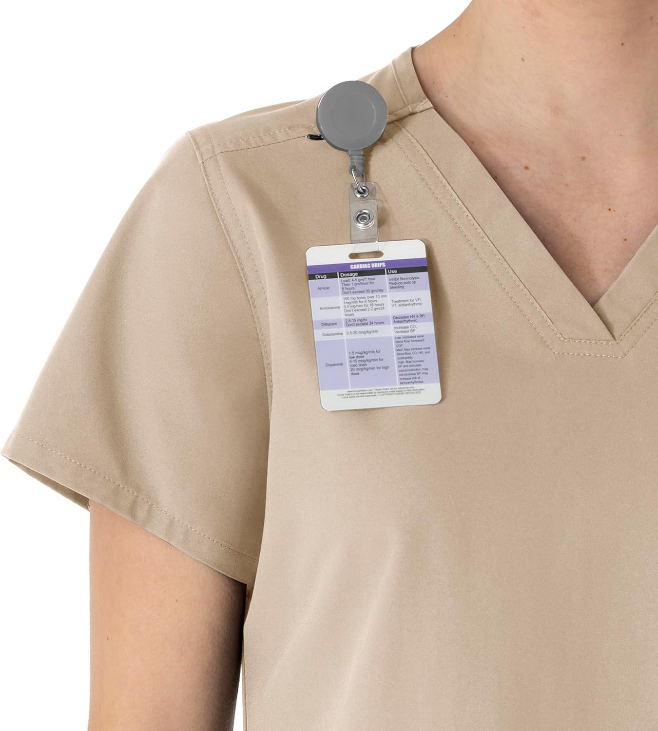 image:imageCarhartt Force Essentials Unisex VNeck 6Pocket Scrub TopKhaki