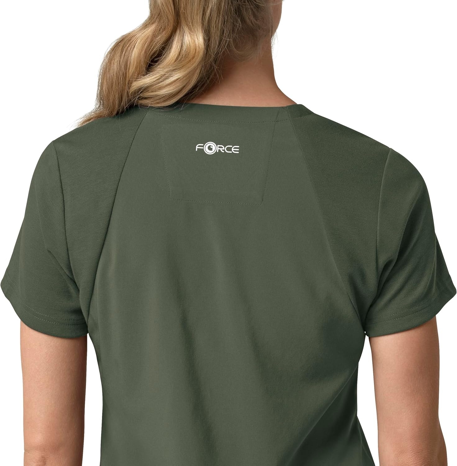 image:imageCarhartt Force Essentials Unisex VNeck 6Pocket Scrub TopOlive
