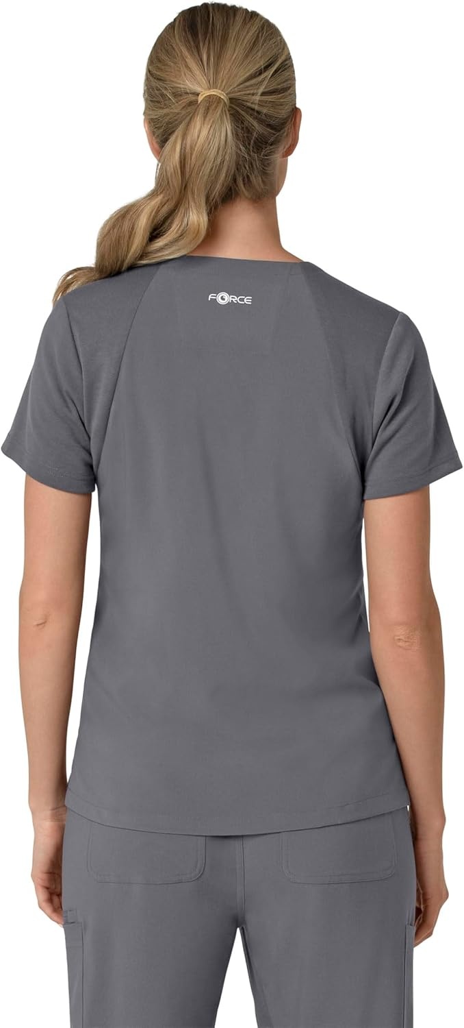 image:imageCarhartt Force Essentials Unisex VNeck 6Pocket Scrub TopPewter