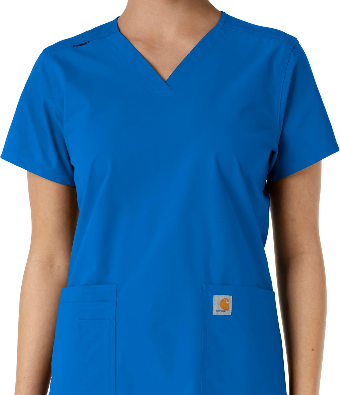 image:imageCarhartt Force Essentials Unisex VNeck 6Pocket Scrub TopRoyal
