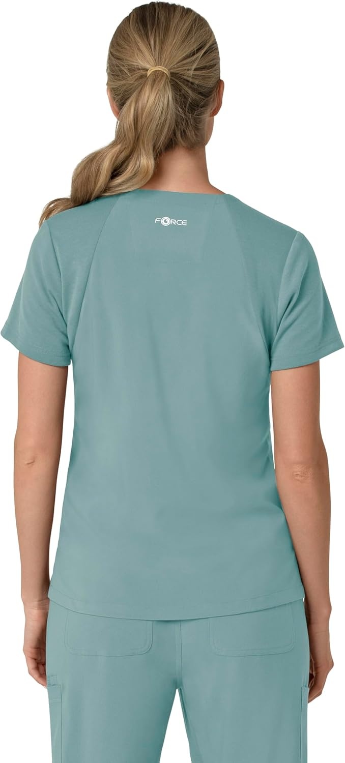 image:imageCarhartt Force Essentials Unisex VNeck 6Pocket Scrub TopSummer Blue