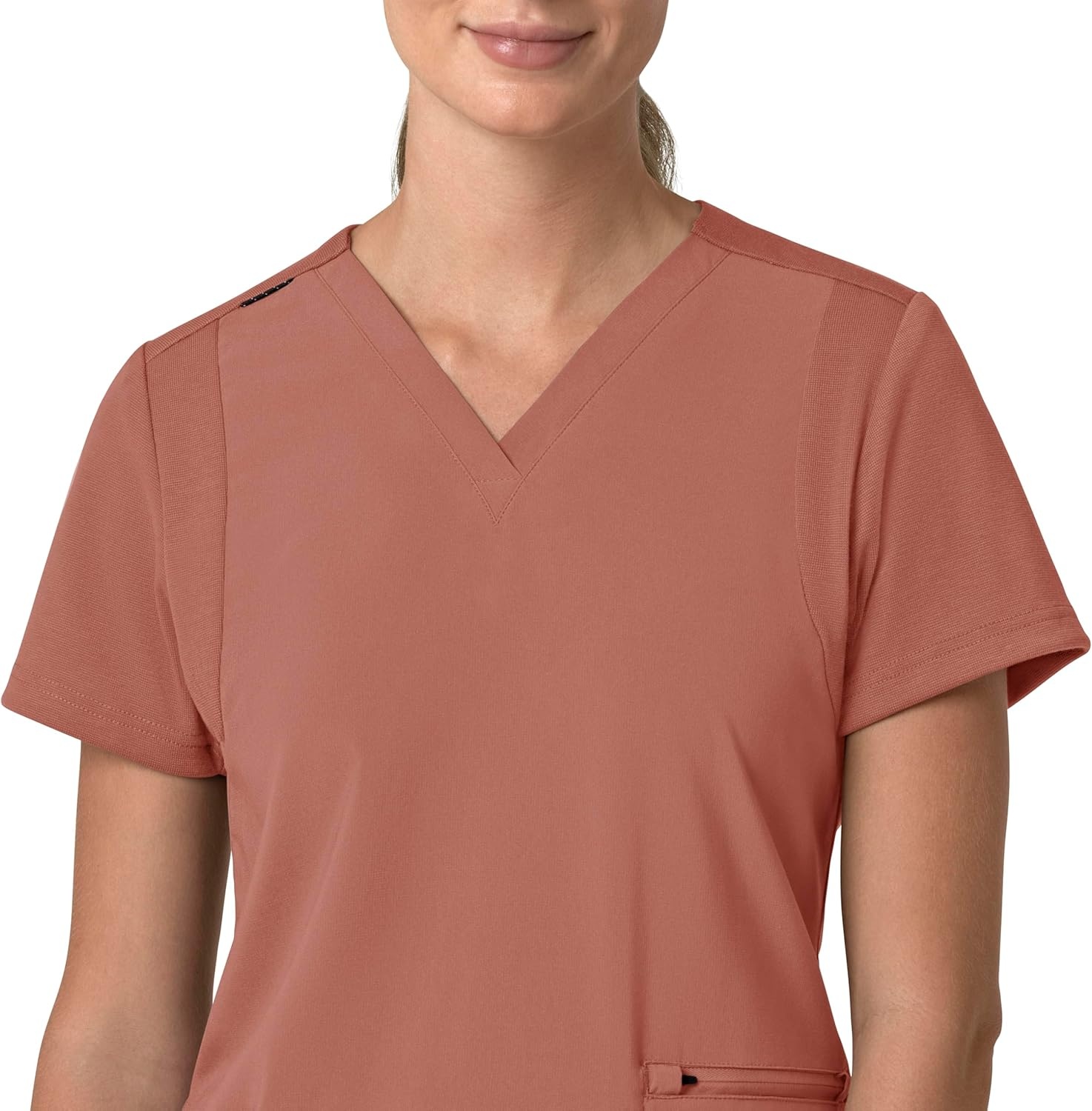 image:imageCarhartt Force Essentials Unisex VNeck 6Pocket Scrub TopWildrose
