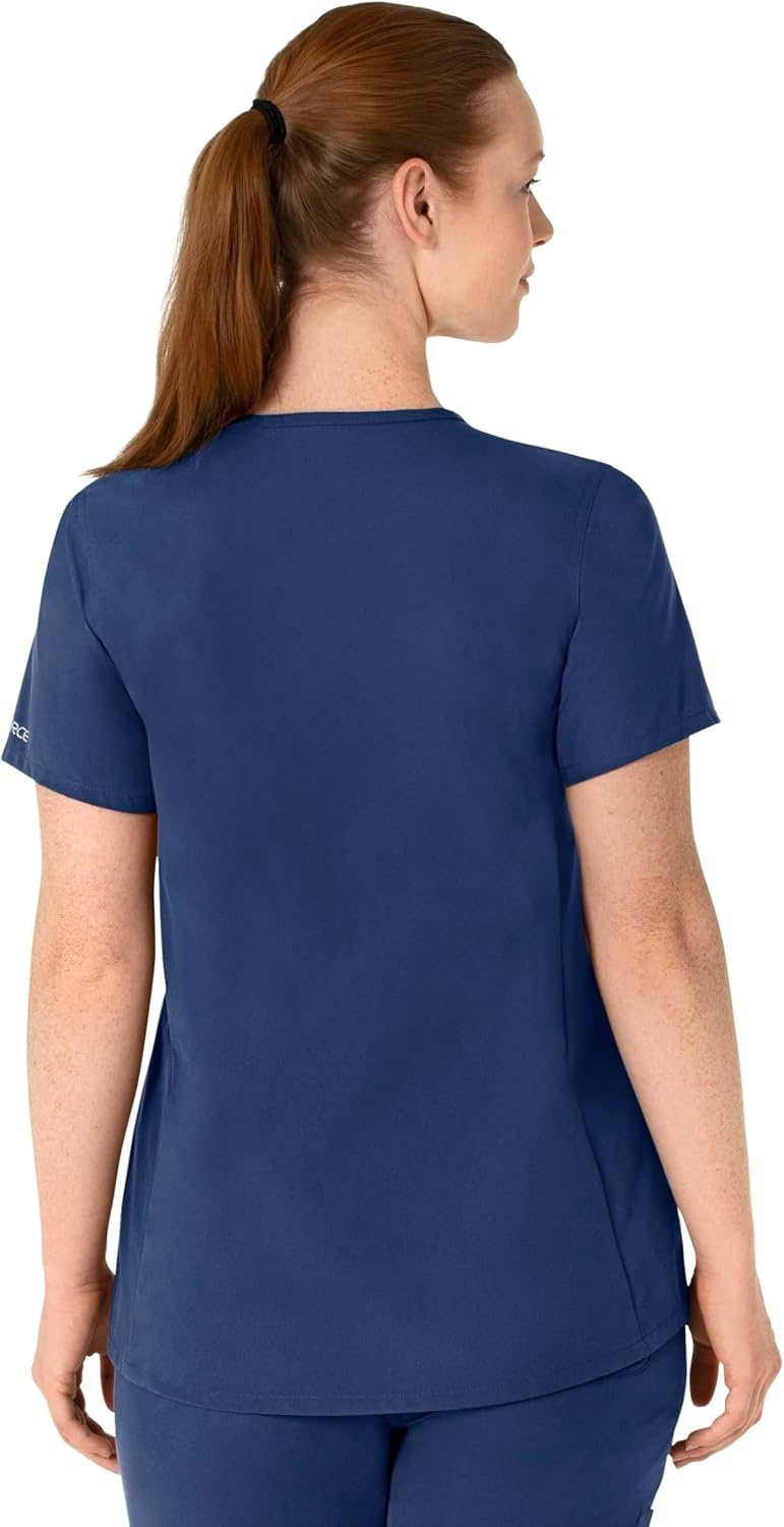 image:imageCarhartt Force Essentials Womens Henley Maternity Scrub TopNavy