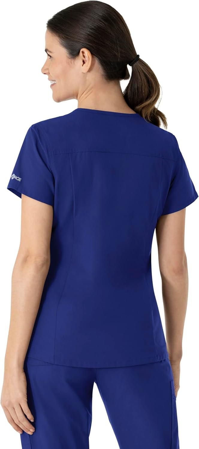 image:imageCarhartt Force Essentials Womens VNeck Scrub Top Galaxy Blue M