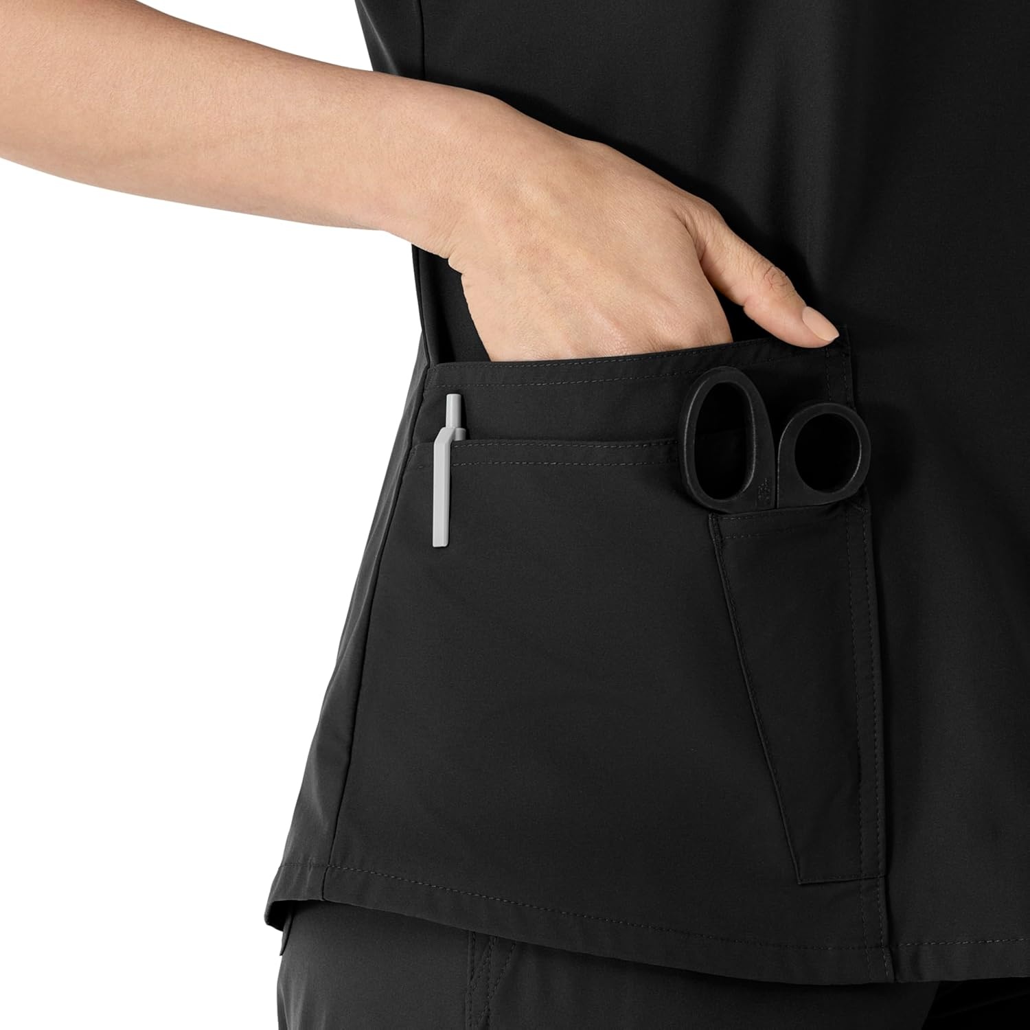 image:imageCarhartt Force Essentials Womens VNeck Scrub TopBlack
