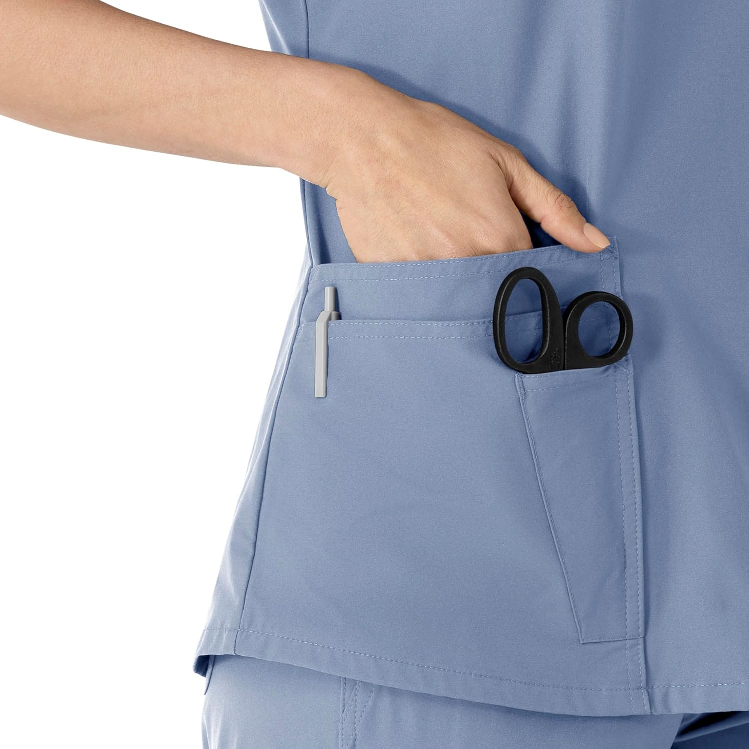image:imageCarhartt Force Essentials Womens VNeck Scrub TopCeil Blue